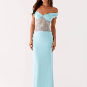 Peppermayo Aqua Lace Dress